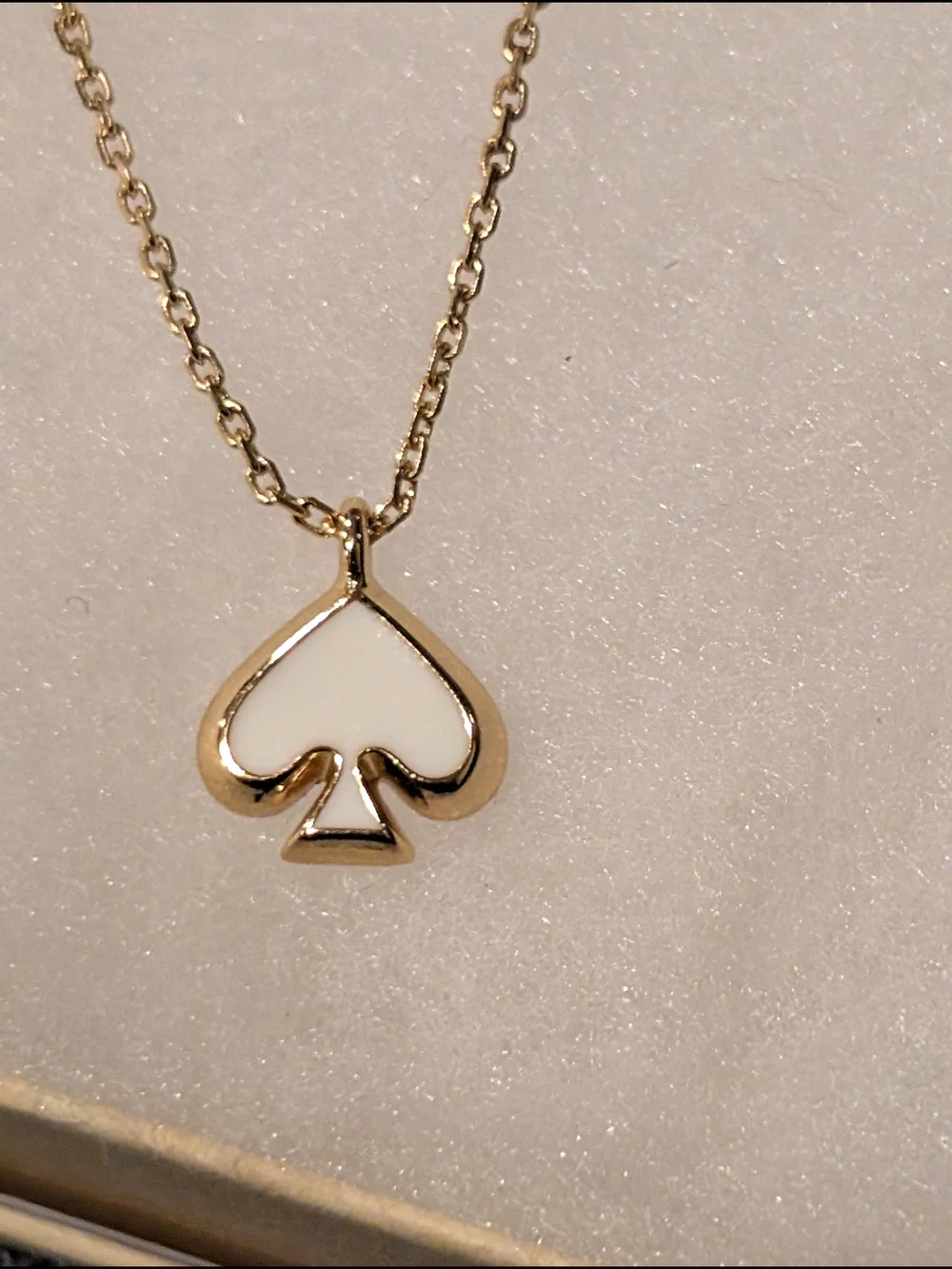 Kate Spade New York mini spade pendant necklace